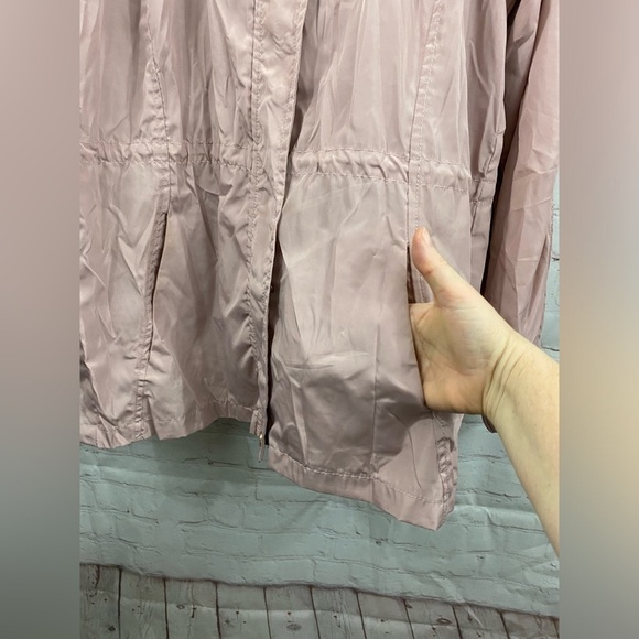 Ci Sono Original Light Pink Womens Size Large Hooded Rain Jacket - Picture 4 of 14